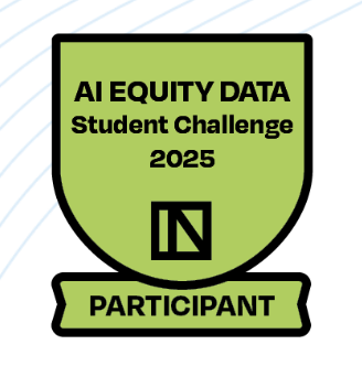 TECHNATION AI Equity Data Student Challenge participant badge